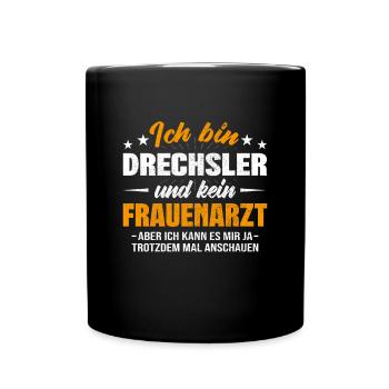 Drechsler - Tasse einfarbig - Schwarz - Vorne