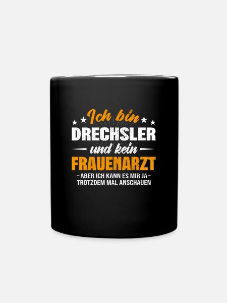 Drechsler - Tasse einfarbig - Schwarz