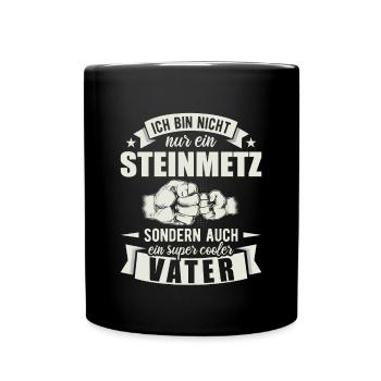 Steinmetz - Tasse einfarbig - Schwarz - Vorne