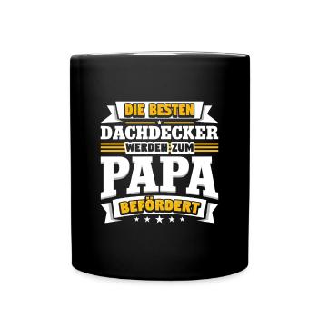 Dachdecker - Tasse einfarbig - Schwarz - Vorne