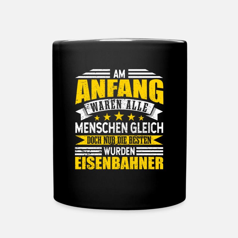 Eisenbahner - Tasse einfarbig - Schwarz