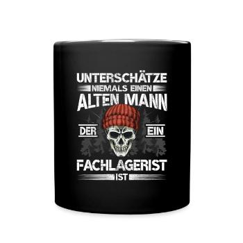 Fachlagerist - Tasse einfarbig - Schwarz - Vorne