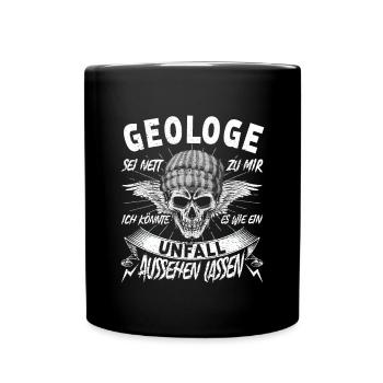 Geologe - Tasse einfarbig - Schwarz - Vorne