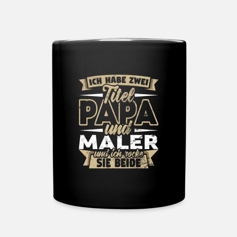 Maler - Tasse einfarbig - Schwarz