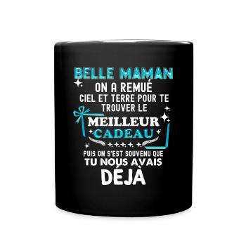 Belle Maman Le Cadeau Des Enfants - Mug uni - noir - Devant