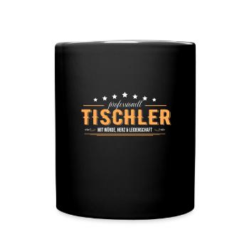 Tischler - Tasse einfarbig - Schwarz - Vorne