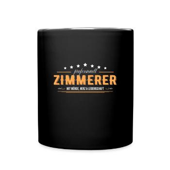 Zimmerer - Tasse einfarbig - Schwarz - Vorne