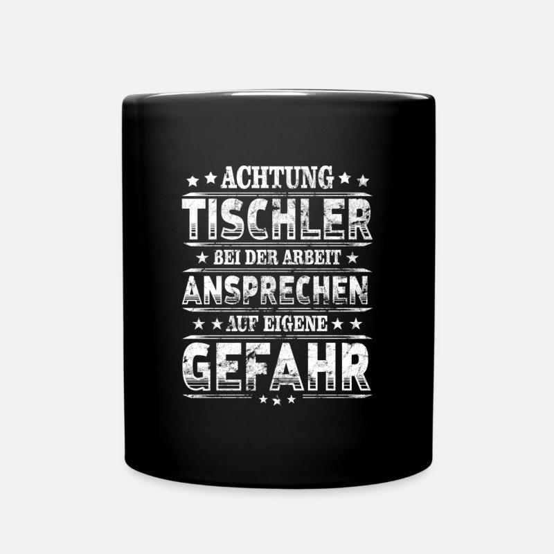 Tischler - Tasse einfarbig - Schwarz