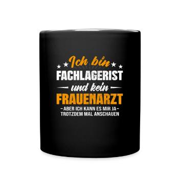 Fachlagerist - Tasse einfarbig - Schwarz - Vorne