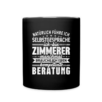 Zimmerer - Tasse einfarbig - Schwarz - Vorne