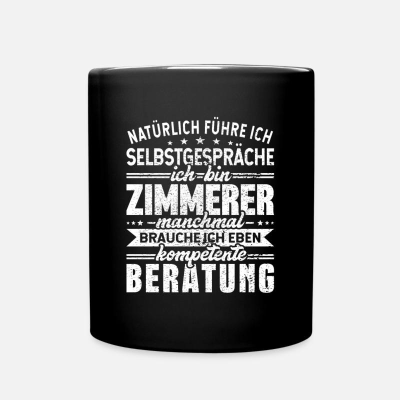 Zimmerer - Tasse einfarbig - Schwarz