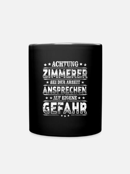 Zimmerer - Tasse einfarbig - Schwarz