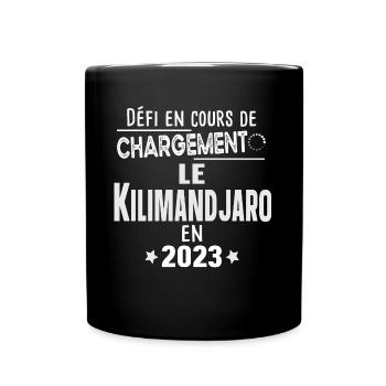 2023 Kilimandjaro Montagne Tanzanie Afrique - Mug uni - noir - Devant