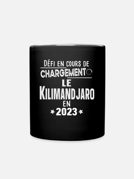 2023 Kilimandjaro Montagne Tanzanie Afrique - Mug uni - noir