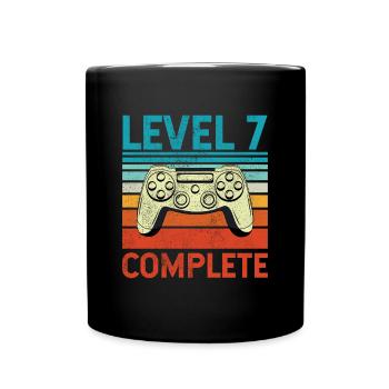 Level 7 Complete - Tasse einfarbig - Schwarz - Vorne