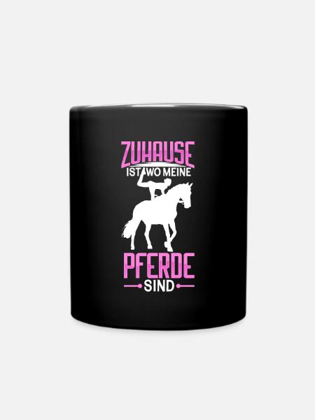 Voltigieren - Tasse einfarbig - Schwarz