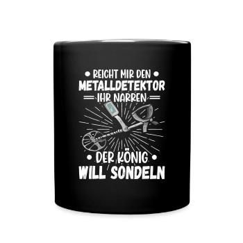 Sondeln Sondel Metalldetektor Schatzsuche - Tasse einfarbig - Schwarz - Vorne