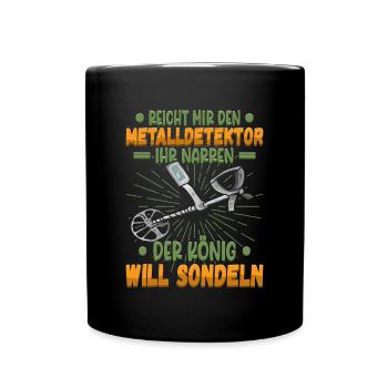 Sondeln Sondel Metalldetektor Schatzsuche - Tasse einfarbig - Schwarz - Vorne