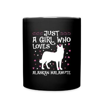 Alaska Malamute Chiens Cadeaux - Mug uni - noir - Devant