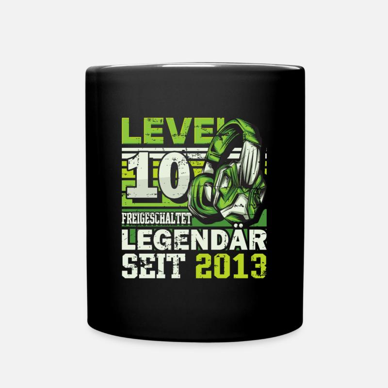Level 10 freigeschaltet legendär seit 2013 - Tasse einfarbig - Schwarz