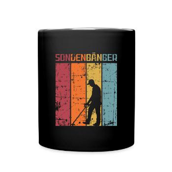Sondeln Sondel Metalldetektor Schatzsuche - Tasse einfarbig - Schwarz - Vorne