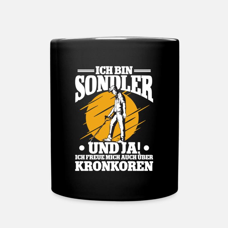 Sondeln Sondel Metalldetektor Schatzsuche - Tasse einfarbig - Schwarz