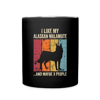 Alaska Malamute Chiens Cadeaux - Mug uni - noir - Devant