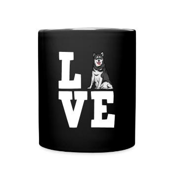 Alaska Malamute Chiens Cadeaux - Mug uni - noir - Devant