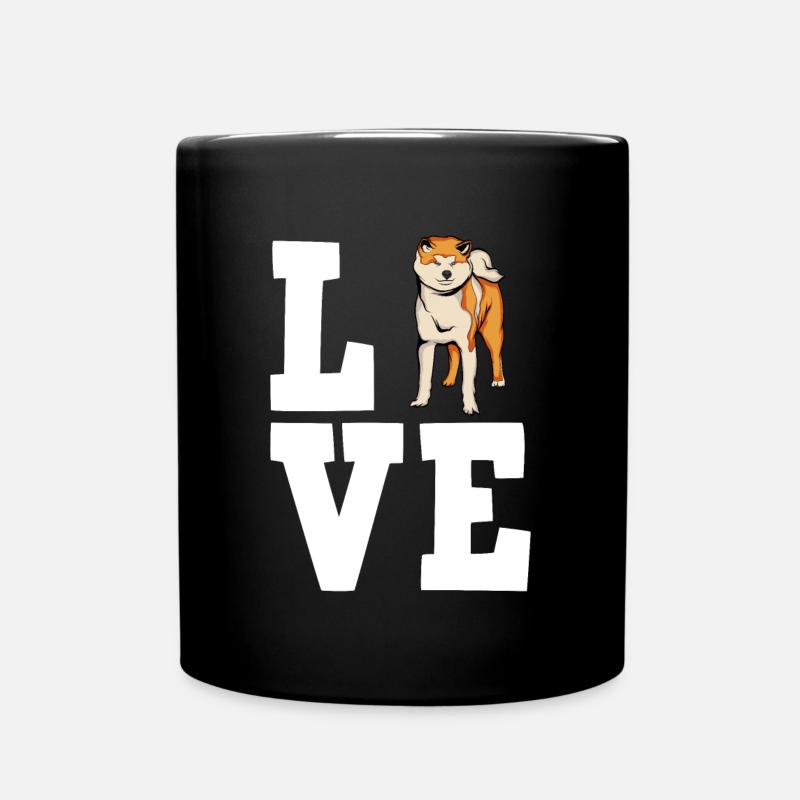 Akita Inu Chiens Cadeaux - Mug uni - noir