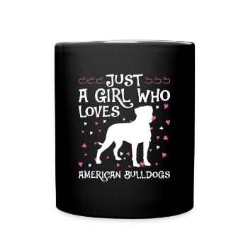 American Bulldog Chiens Cadeaux - Mug uni - noir - Devant