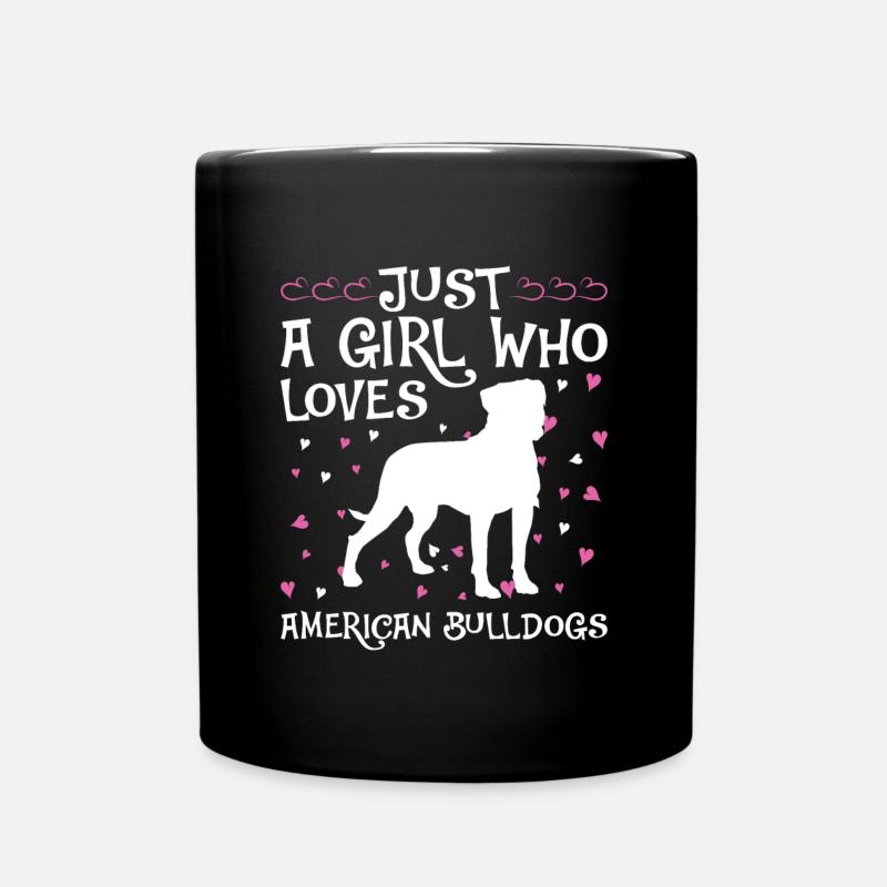 American Bulldog Chiens Cadeaux - Mug uni - noir