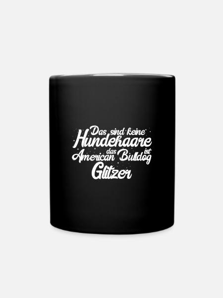 American Bulldog Geschenk Hunde - Tasse einfarbig - Schwarz