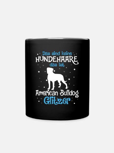 American Bulldog Geschenk Hunde - Tasse einfarbig - Schwarz