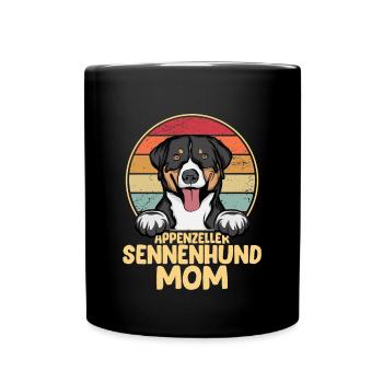 Appenzeller Sennenhund Geschenk Hunde - Tasse einfarbig - Schwarz - Vorne