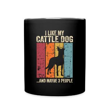 Chiens de bétail australiens Gift Dogs - Mug uni - noir - Devant
