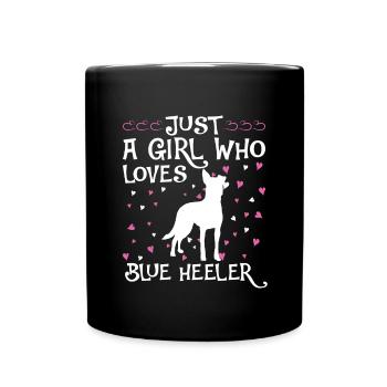 Chiens de bétail australiens Gift Dogs - Mug uni - noir - Devant