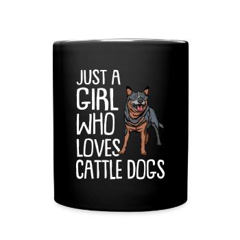 Chiens de bétail australiens Gift Dogs - Mug uni - noir - Devant
