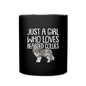 Bearded Collie Gift Chiens - Mug uni - noir - Devant