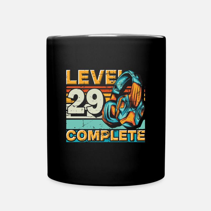 Gaming Geburtstag Level 29 Complete für Gamer. - Tasse einfarbig - Schwarz