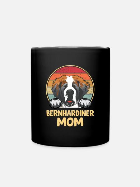 St. Bernard Chiens Cadeaux - Mug uni - noir