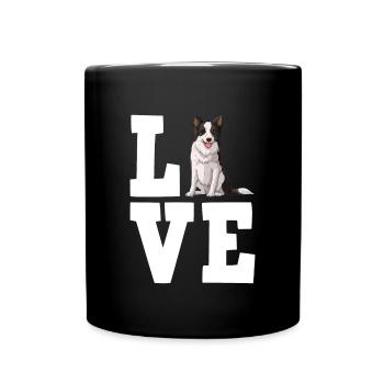 Border Collie Gift Dogs - Mug uni - noir - Devant