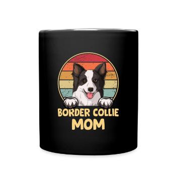 Border Collie Gift Dogs - Mug uni - noir - Devant