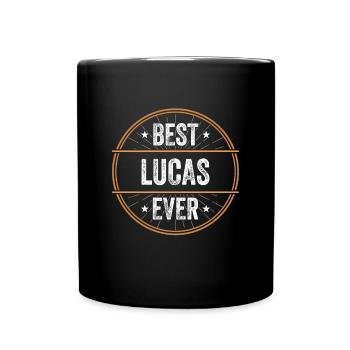 Best Lucas Ever First Name Name Gift - Full Colour Mug - black - Front