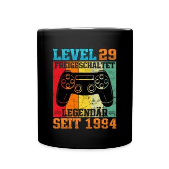 Gaming Geburtstag 1994 Level 29 - Tasse einfarbig - Schwarz - Vorne