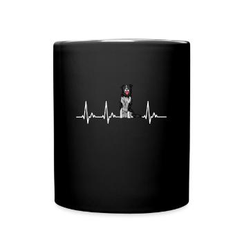 Border Collie Gift Dogs - Mug uni - noir - Devant
