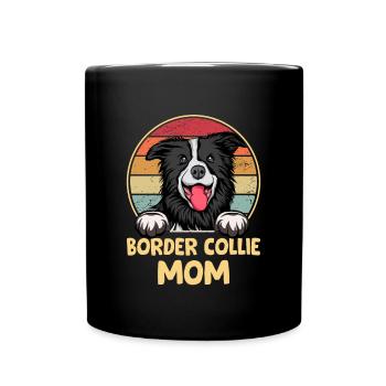 Border Collie Gift Dogs - Mug uni - noir - Devant