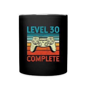 Level 30 Complete - Full Colour Mug - black - Front