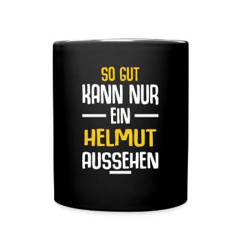 Helmut Vorname Name Geburtstag - Tasse einfarbig - Schwarz - Vorne