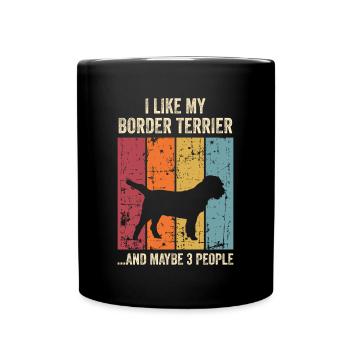 Border Terrier Cadeaux Chiens - Mug uni - noir - Devant