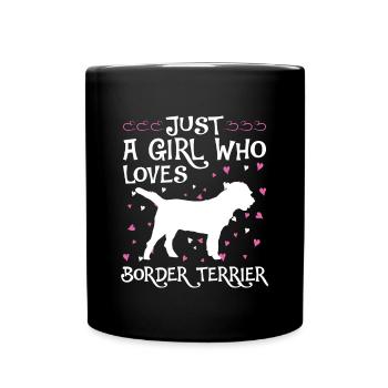 Border Terrier Cadeaux Chiens - Mug uni - noir - Devant